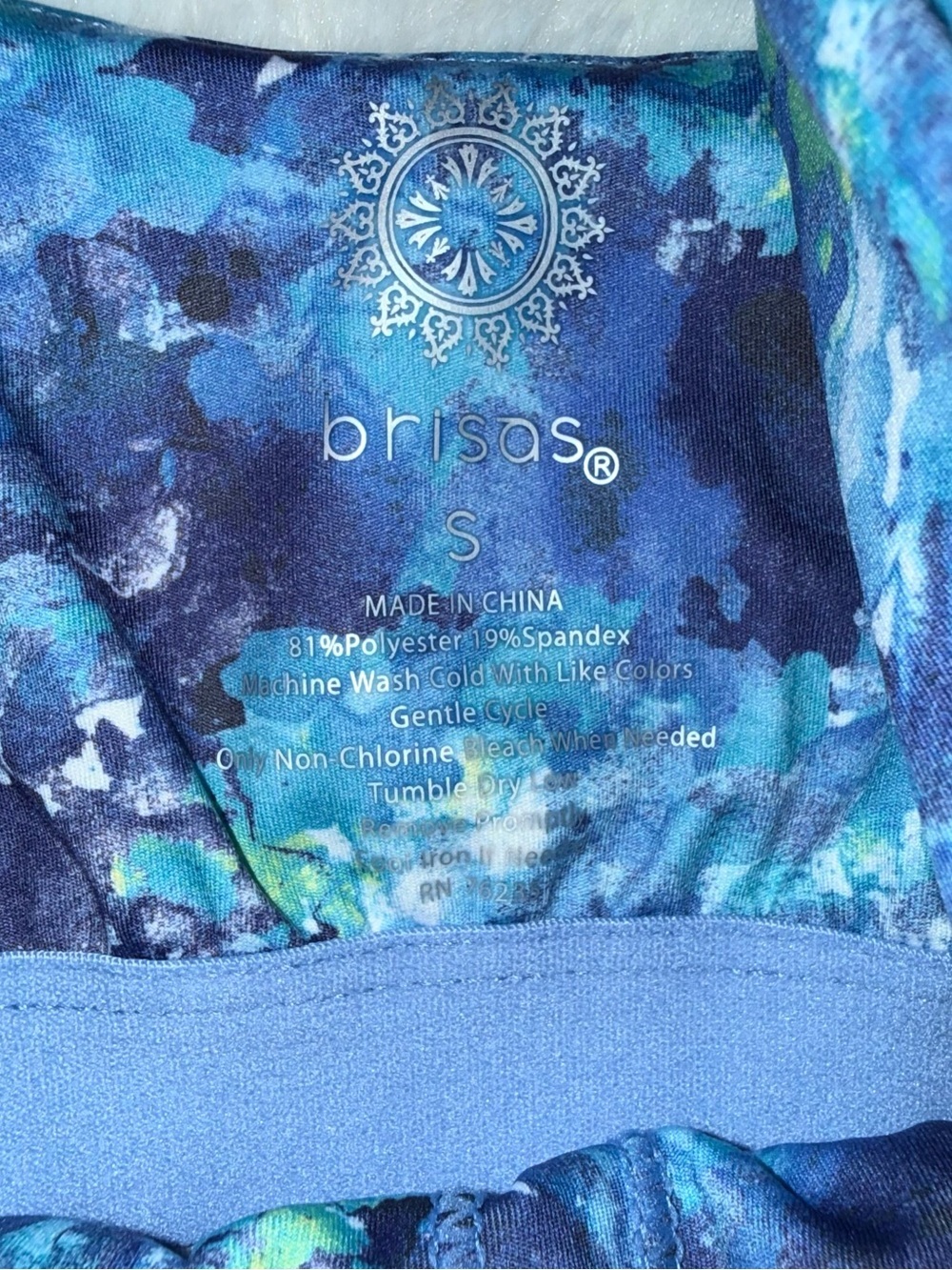 3 x 20$ Blue Abstract-Print Crop Tank Top Size S - Picture 4 of 5
